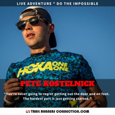 “Dive in the deep end and swim with the sharks. You’re not going to be ready until you start doing it.” Pete Kostenick